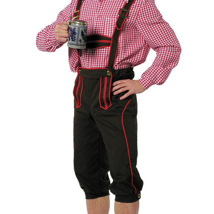 Lederhosen Musta Punainen Miehet
