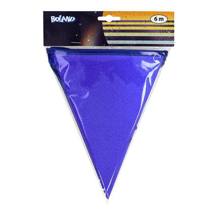 Sininen koristekranssi Glitter 6m