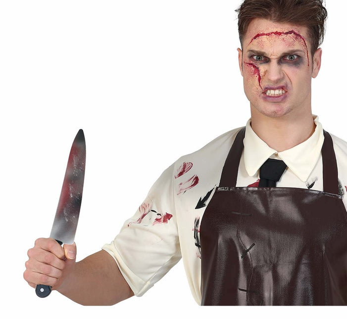 Halloween väärennös veitsi veri 39cm