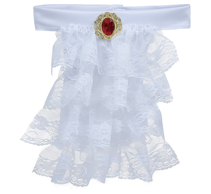 Valkoinen kaulus Pitsi