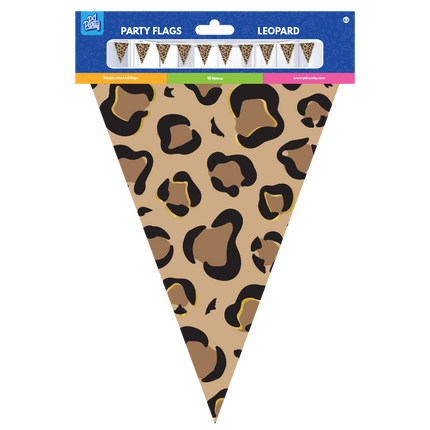 Ruskea Musta Garland Pantteri tulosta 10m