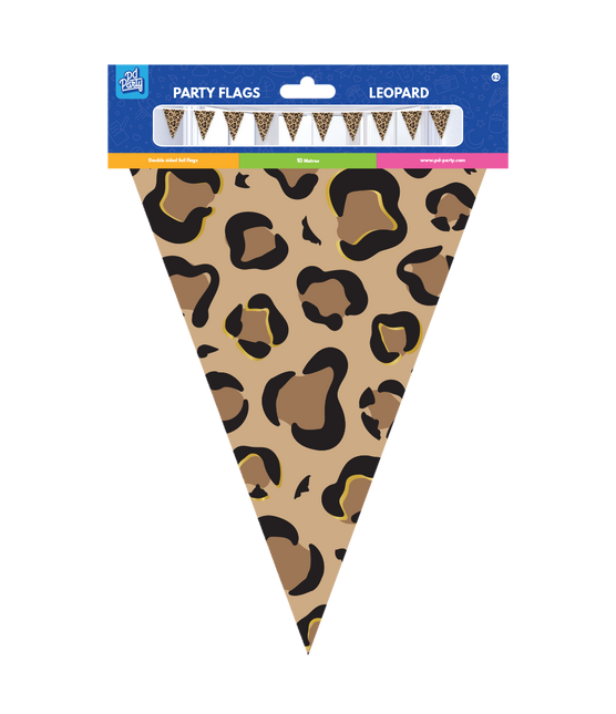 Ruskea Musta Garland Pantteri tulosta 10m