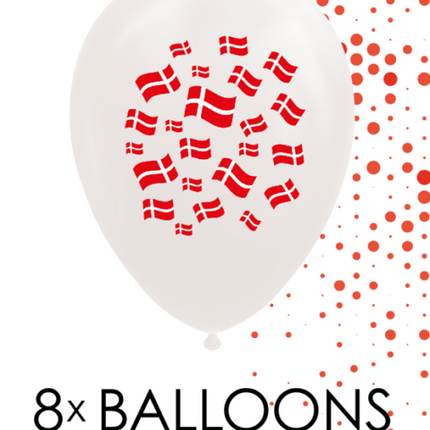Tanska ilmapallot 30cm 8kpl