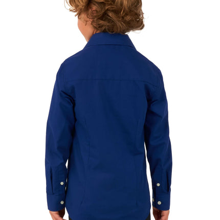 Tummansininen paita poika OppoSuits