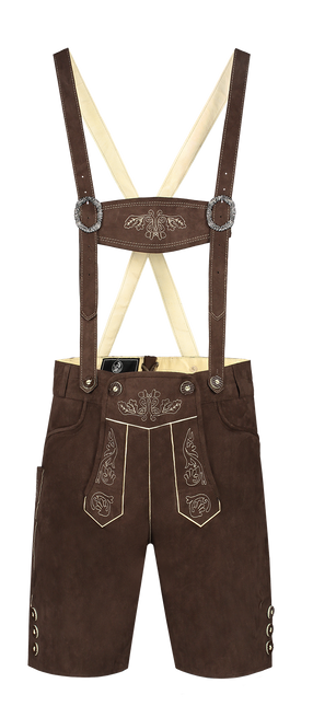 Miesten tummanruskeat nahkahousut