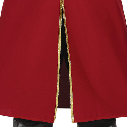 Merirosvo puku Bordeaux punainen Miehet pitkä