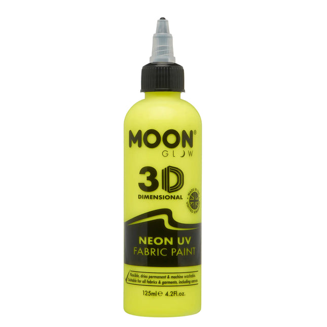 Moon Glow Neon UV kangasmaali 125ml Intensiivinen keltainen 125ml