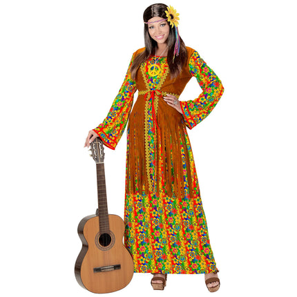 Hippie 60S mekko naiset liivin kanssa