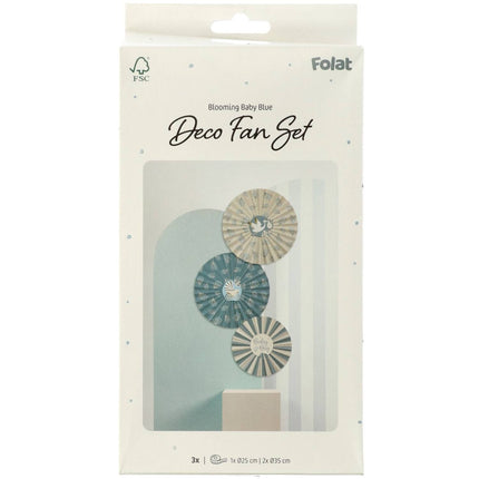 Syntymäpaperi tuulettimet Babyboy 3kpl