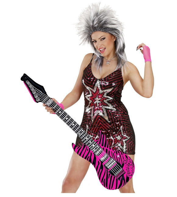 Seepra Fake kitara vaaleanpunainen puhallettava 1.05m