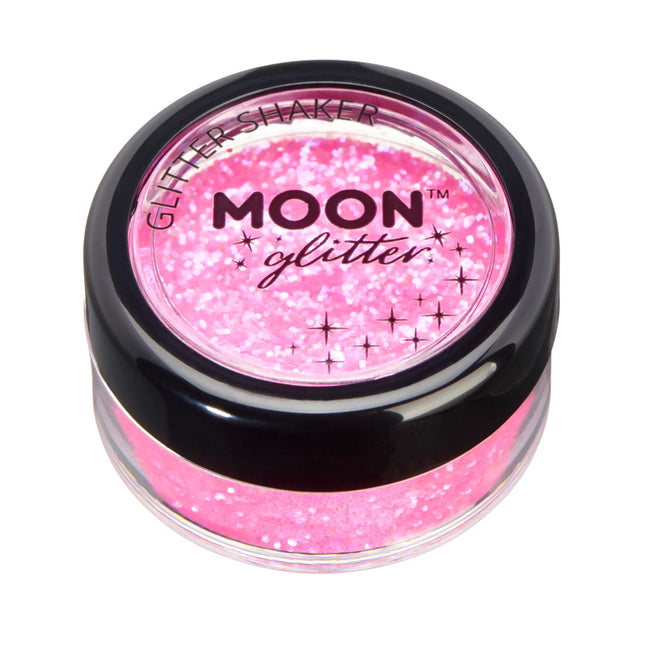 Moon Glitter Iridescent Glitter Shakers Vaaleanpunainen 5g
