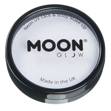 Moon Glow Neon UV Pro kasvomaali Cake Pots Valkoinen 36g