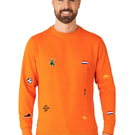 Oranssi Holland Hup villapaita Miesten OppoSuits