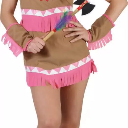 Intialainen mekko vaaleanpunainen