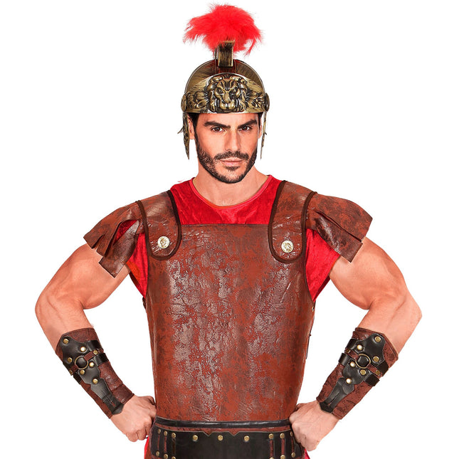 Roomalaiset käsivarsisuojat Ruskea