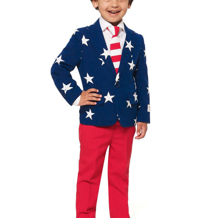 USA tähdet raidat puku poika OppoSuits