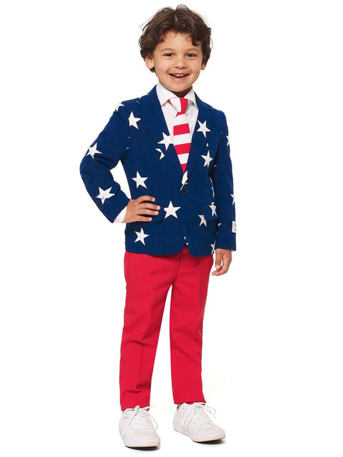 USA tähdet raidat puku poika OppoSuits