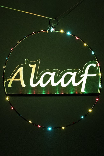 Ikkuna-ovi ympyrä Alaaf valaistu