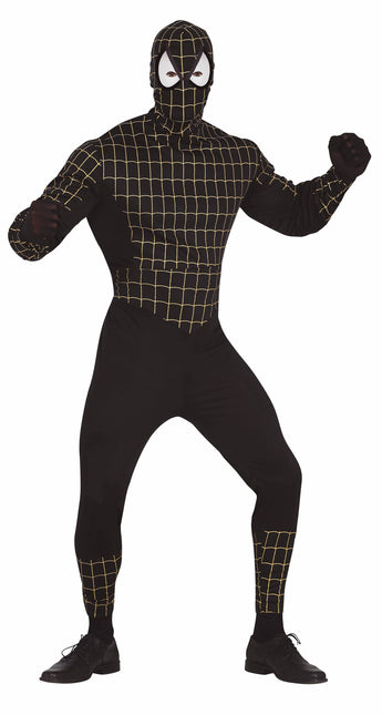 Spiderman puku miehet musta