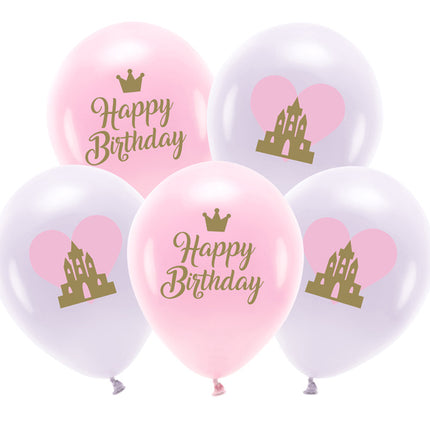Hyvää syntymäpäivää ilmapallot violetti vaaleanpunainen 26cm 5kpl