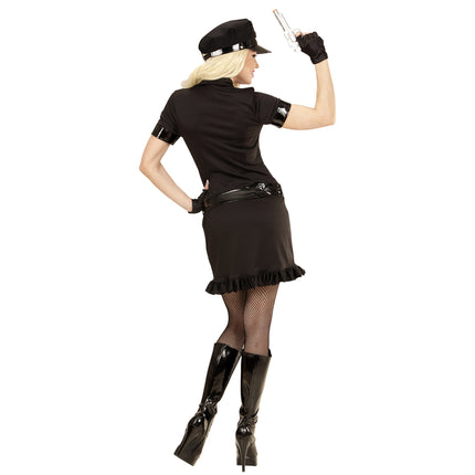 Poliisi mekko Musta Ladies Lyhyt