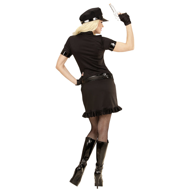 Poliisi mekko Musta Ladies Lyhyt