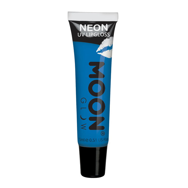 Moon Glow Neon UV-huulikiilto Intense Blue Bubblegum 15ml