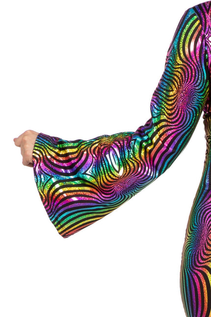 Disco puku värillinen Ladies Holographic