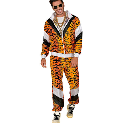 Neon 80S Verryttelypuku Virheellinen tiikeri tulostaa