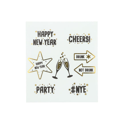 Uudenvuodenaatto ikkuna tarroja 8kpl