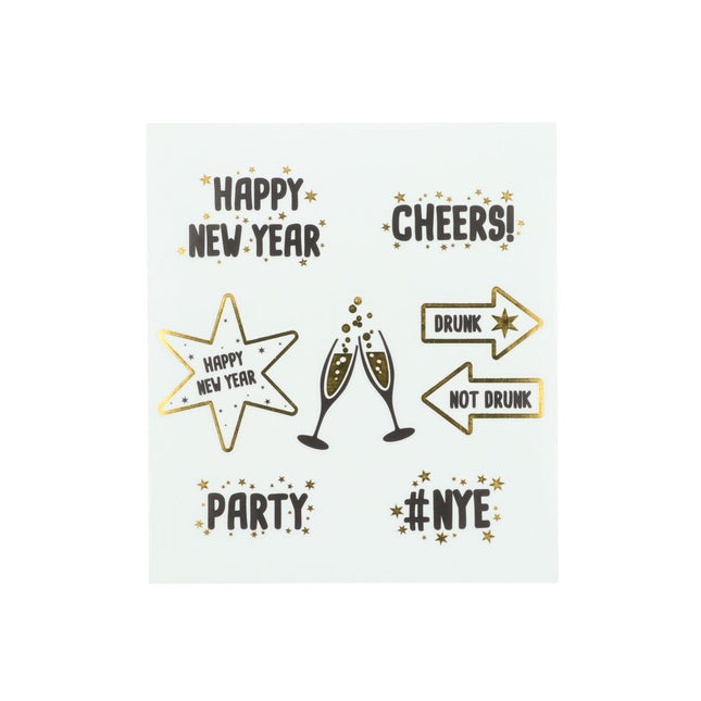 Uudenvuodenaatto ikkuna tarroja 8kpl