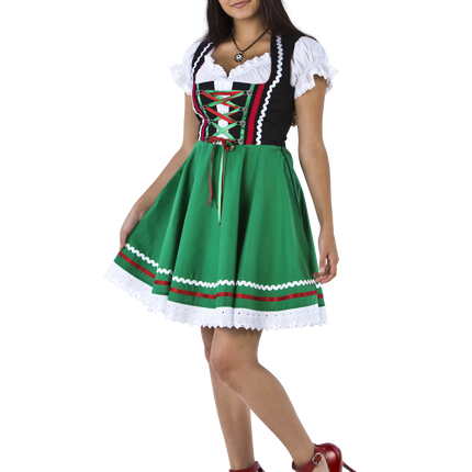 Oktoberfest Dirndl Mekko Oktoberfest Musta Vihreä Hyvät 2 kappaletta