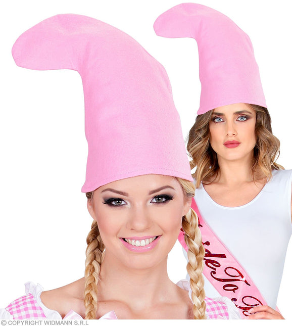 Gnome hattu vaaleanpunainen