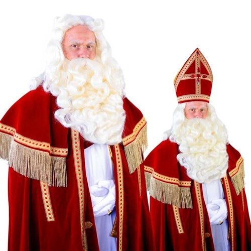 Sinterklaas parta kiinteillä viiksillä Madrid Kanekalon