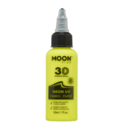 Moon Glow Neon UV kangasmaali 30ml Intensiivinen keltainen 30ml