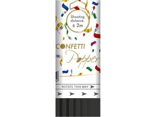 Värillinen konfettitykki 11cm