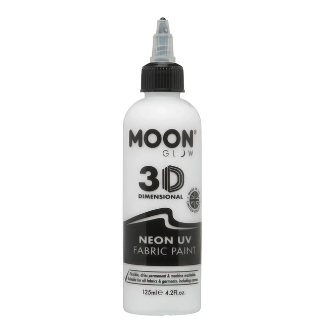 Moon Glow Neon UV kangasmaali 125ml Valkoinen 125ml
