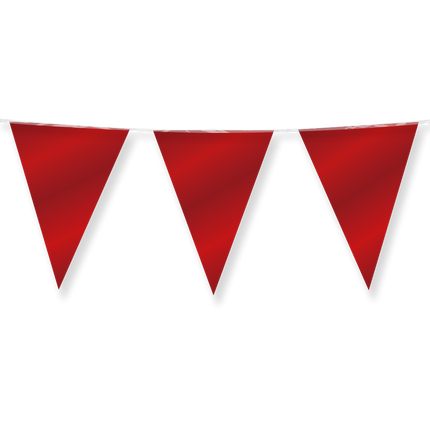 Punainen nauha metallinen 10m