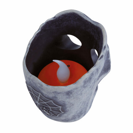 Halloween pöydän koriste Kallo Kynttilä 6cm
