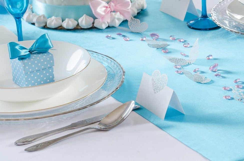 Turkoosi pöytäjuoksija 36cm 9m