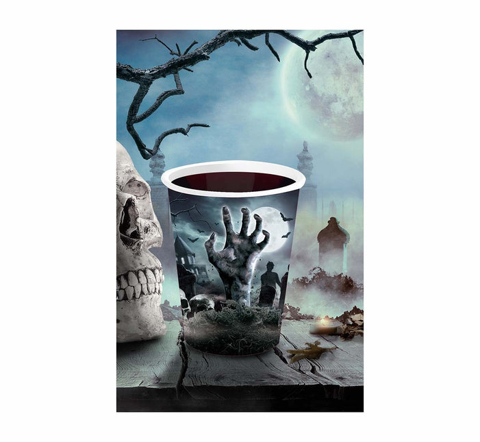 Halloween hautausmaan kupit 355ml 6kpl 6kpl