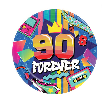 90-luvun lautaset 23cm 6kpl