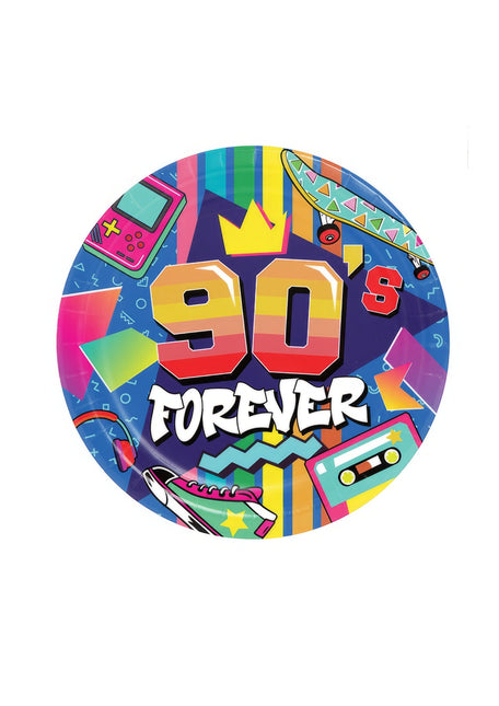 90-luvun lautaset 23cm 6kpl