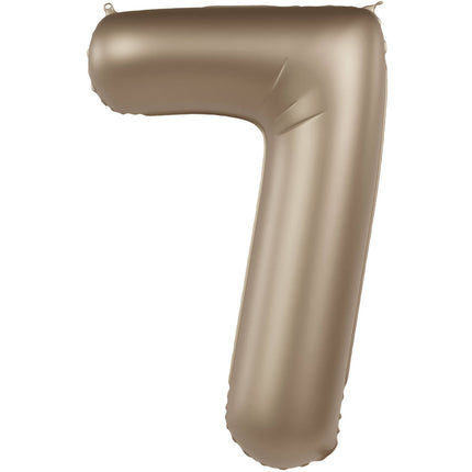 7 vuoden kuva ilmapallo kultainen 86cm