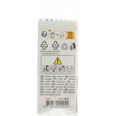 Kynttilät Sininen 6cm 16 kpl