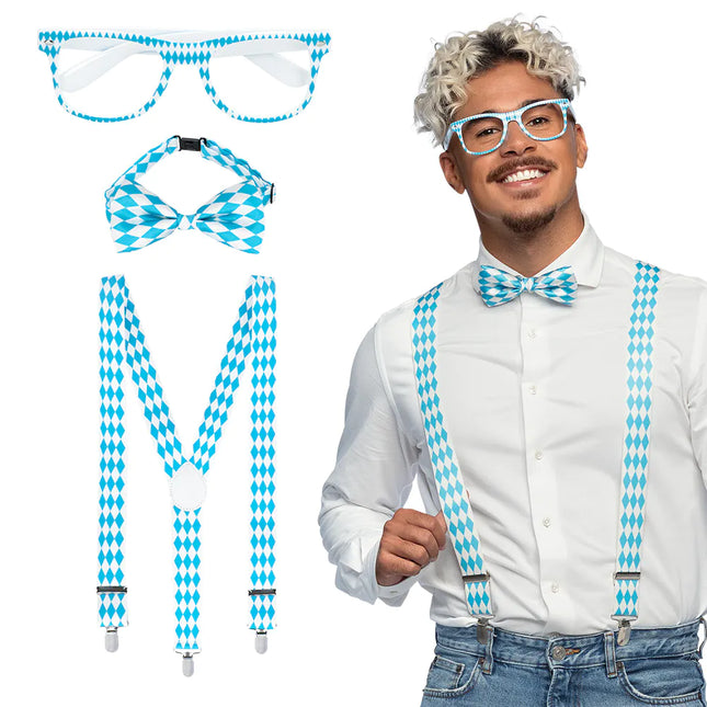 Valkoinen Sininen tarvikesarja 3 kpl