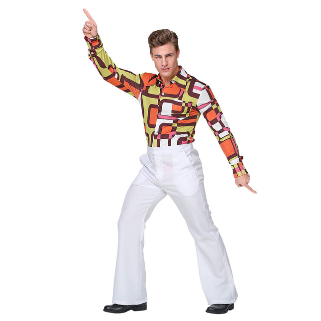 Disco 70S Housut Valkoinen Miehet