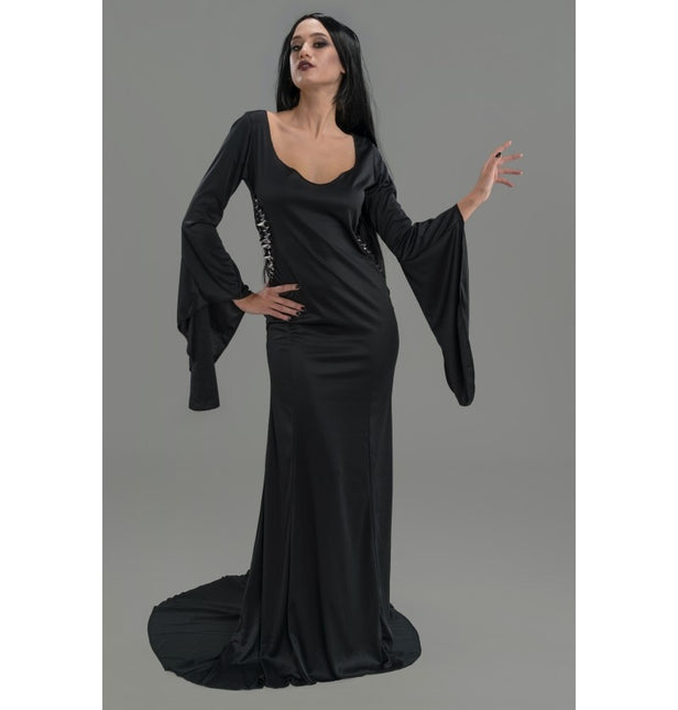 Costume Wednesday Morticia Mekko