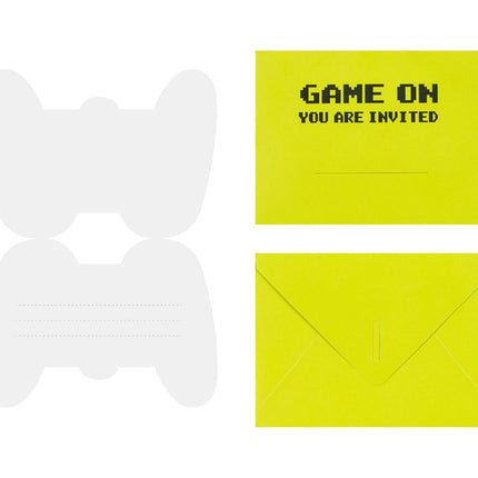 Gaming Party kutsut 16cm 6kpl