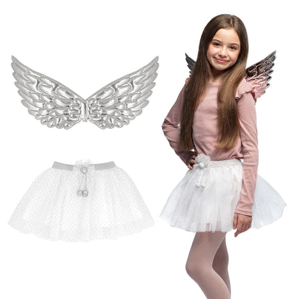 Enkeli tarvikesarja Valkoinen Hopea Tyttö